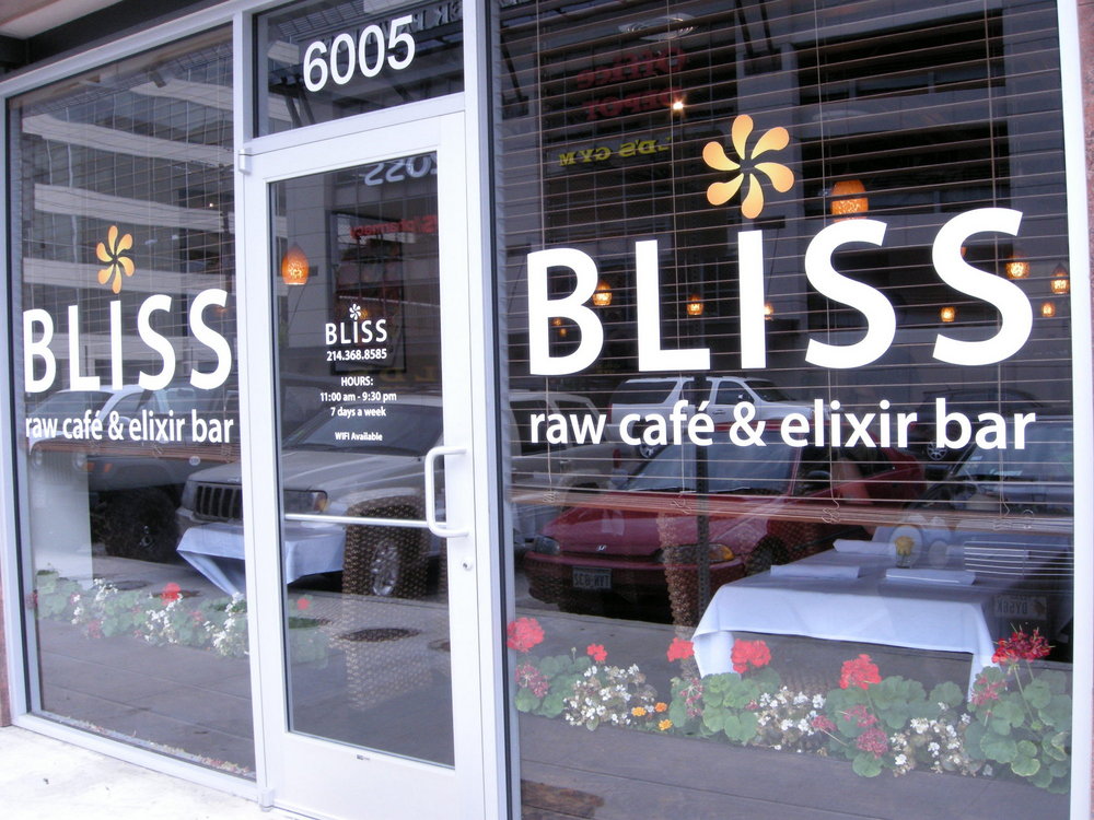 Bliss Raw Cafe Organic Vegan Restaurant Dallas Restaurants